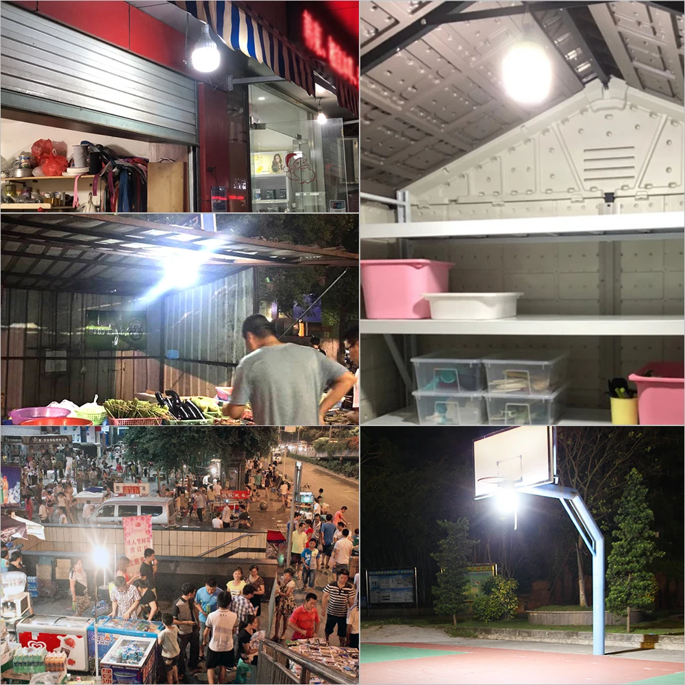 Перезаряжаемая Светодиодная лампа на солнечной батарее портативный аварийный