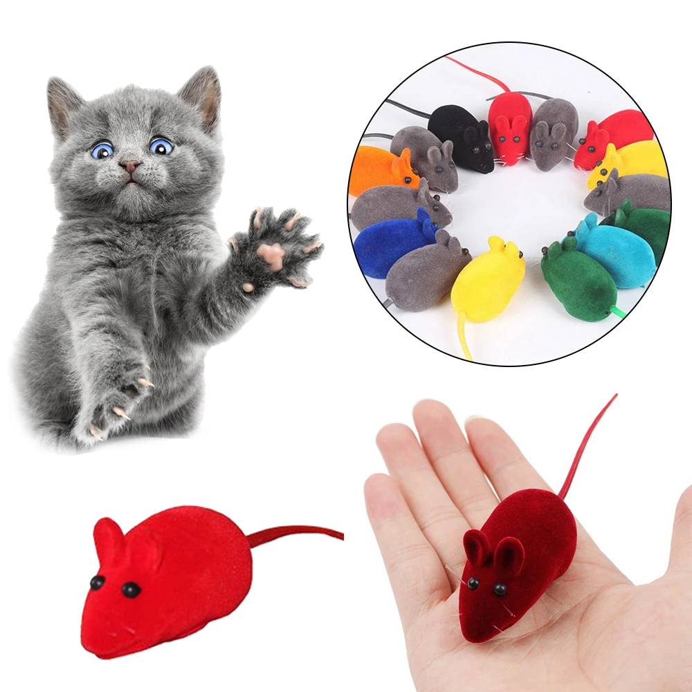 1/2/3/5/10 шт смешной ложной Мышь кошка игрушки Мини Забавный кот играть для кошек