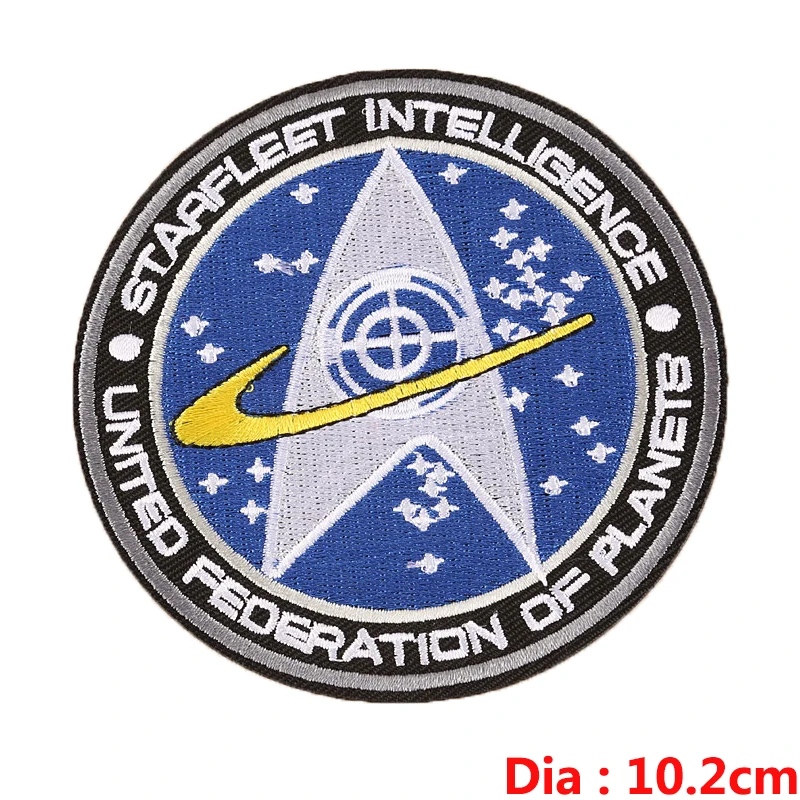 Сделай Сам звезда патч USS предприятие панк патчи железо на одежде космос НЛО