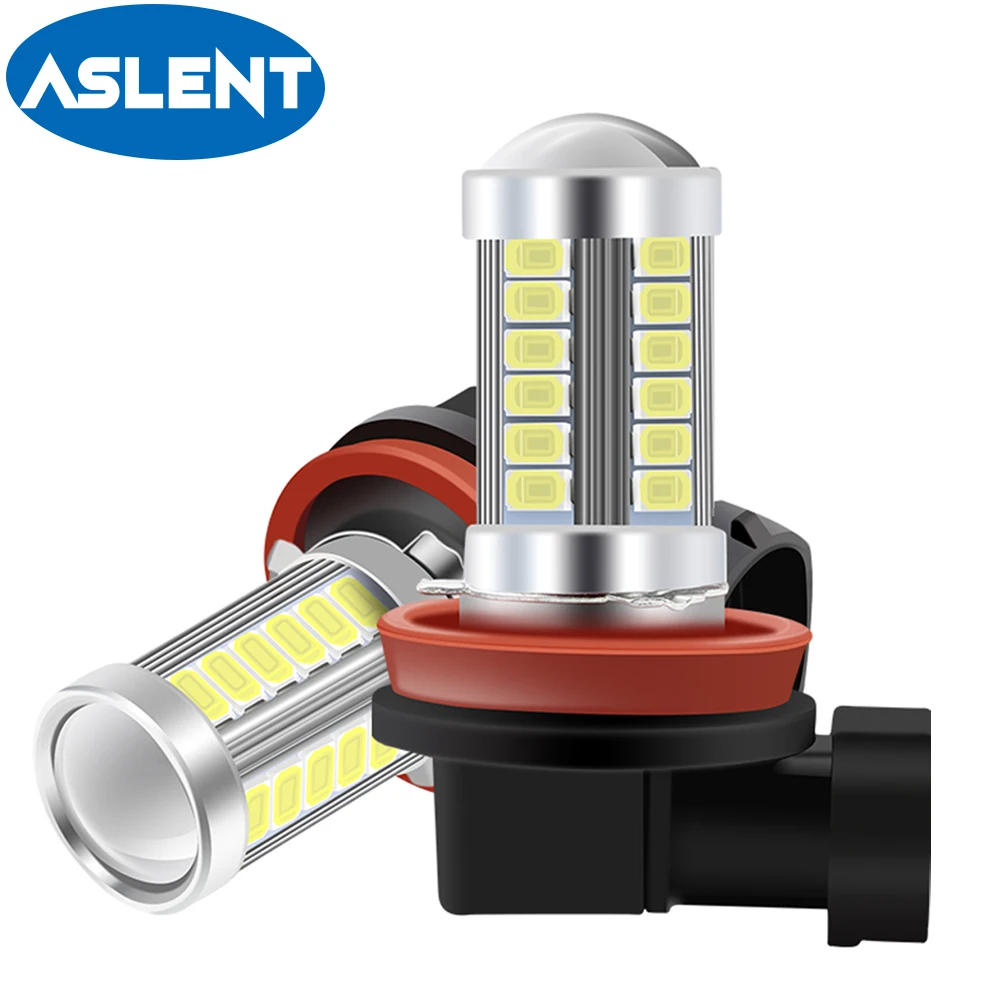 2 шт. лампа для противотумансветильник фар H8 H11 Led H16(JP) HB4 9006 HB3 9005 5630 33SMD 6000K белый