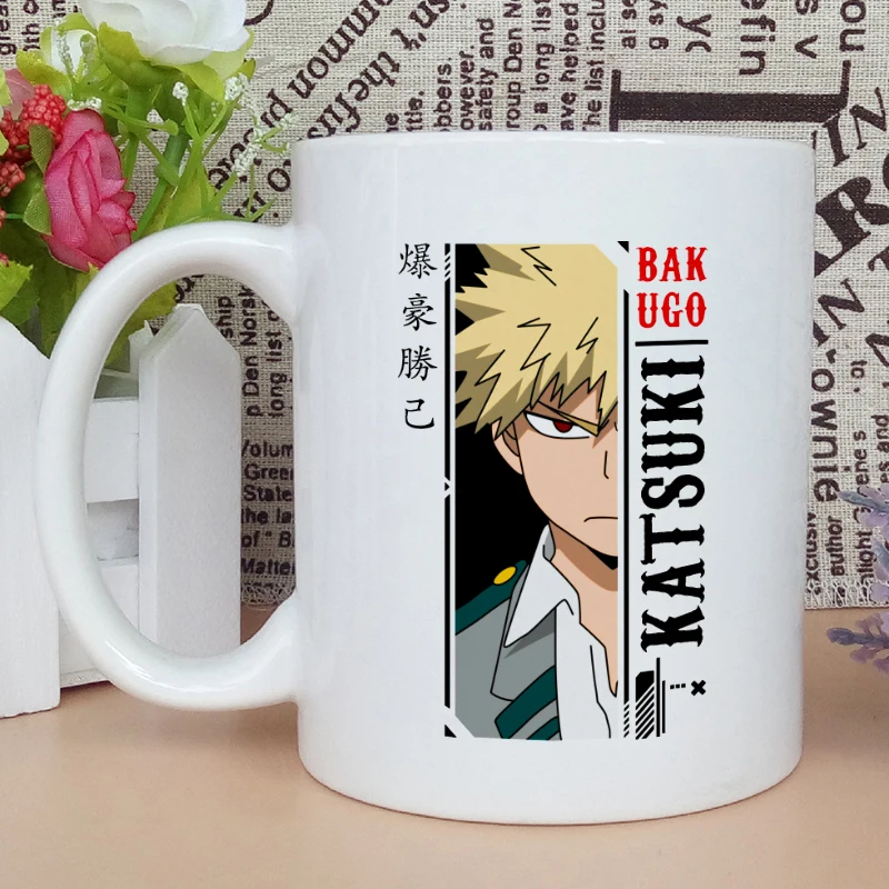 

Katsuki Bakugo Anime Classic Aesthetic Art print Mugs kawaii anime Cup Customized Premium Mug Coffee Cup Milk Cup Water Cups