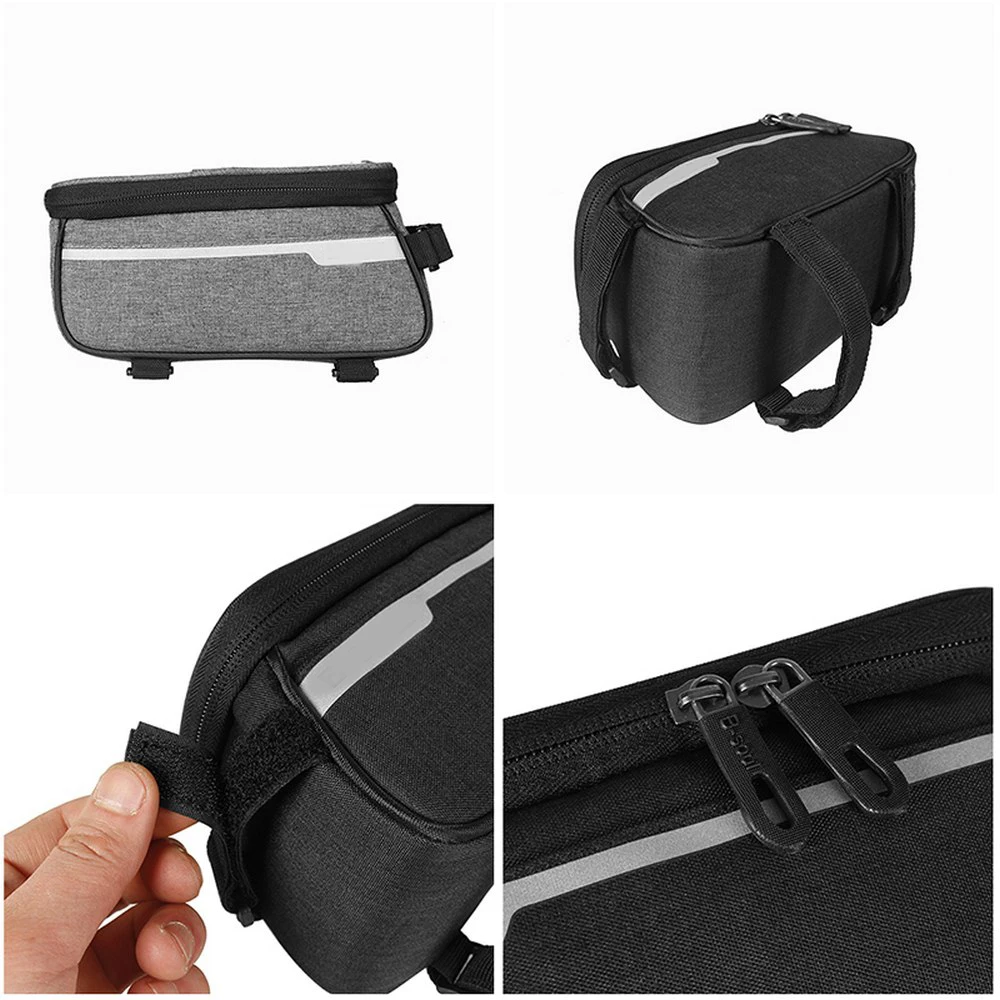 

5.5/6 Inch Waterproof Bicycle Bag Bike Head Tube Handlebar Cell Mobile Phone Bag Case Holder Bike Cycling Frame Front Tube Bags