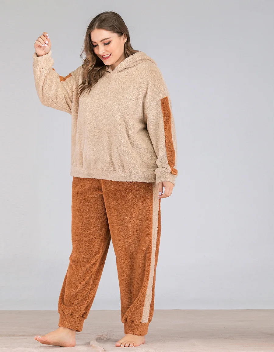 Осенне зимняя свободная бархатная Толстовка цвета хаки с длинными рукавами