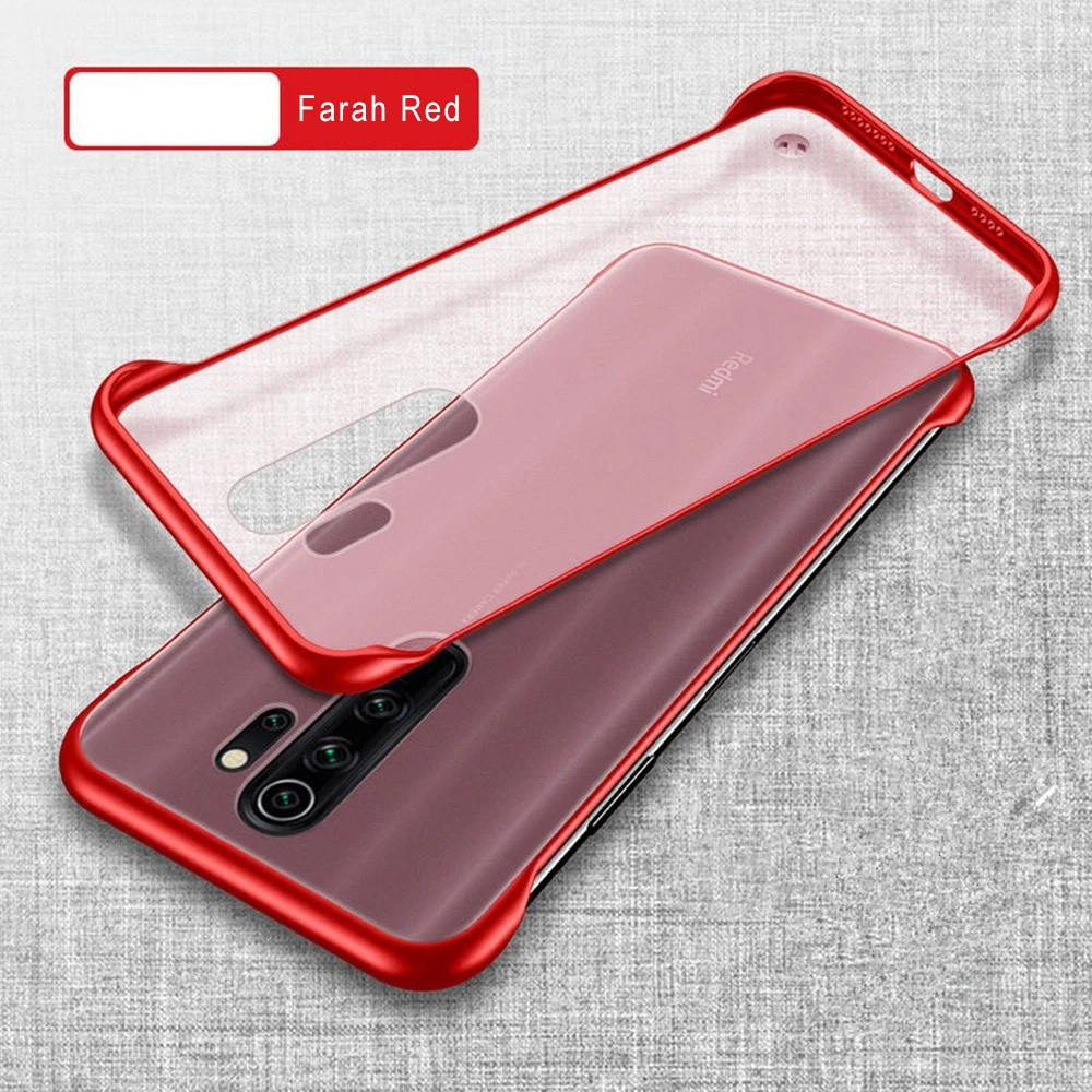 Матовый телефон случае для Redmi Note 8 Pro задняя крышка устойчиво к отпечаткам