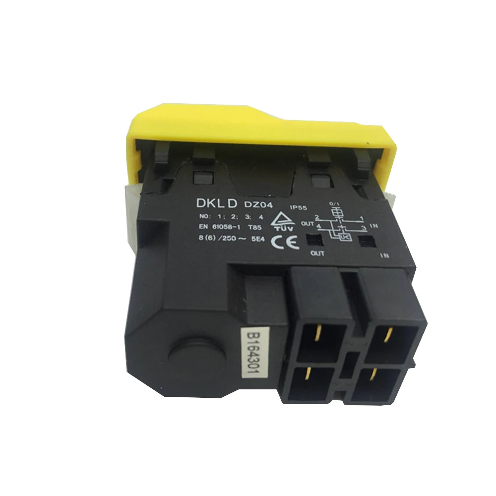 Водонепроницаемый электромагнитный кнопочный переключатель DKLD DZ04 4 контакта 250 В