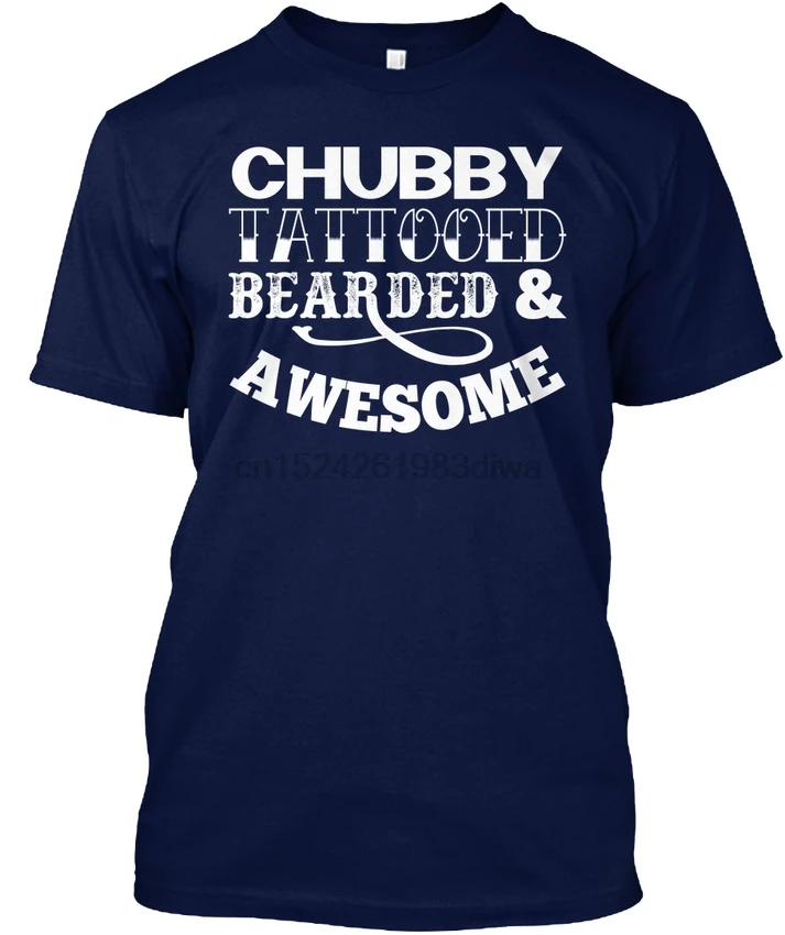 

Awesome - Chubby Tattooed Bearded Popular Tagless Tee T-Shirt
