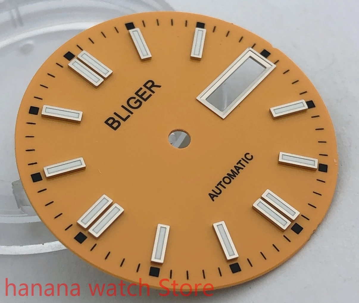 

BLIGER Sterile 29mm dial date kit is suitable for NH36 night plate parts male watch movement dial yellow
