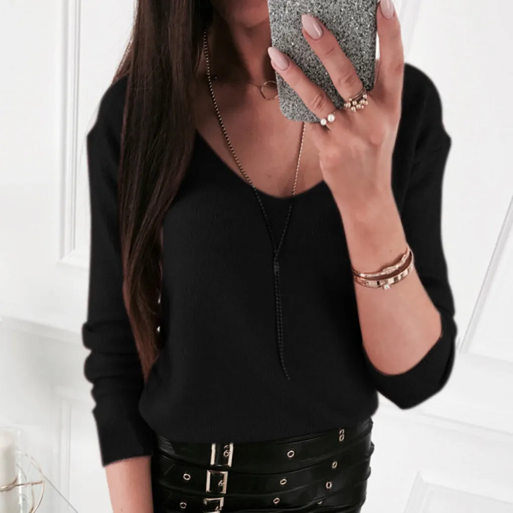 Модные повседневные женские сетчатые однотонные Лоскутные Топы с длинным