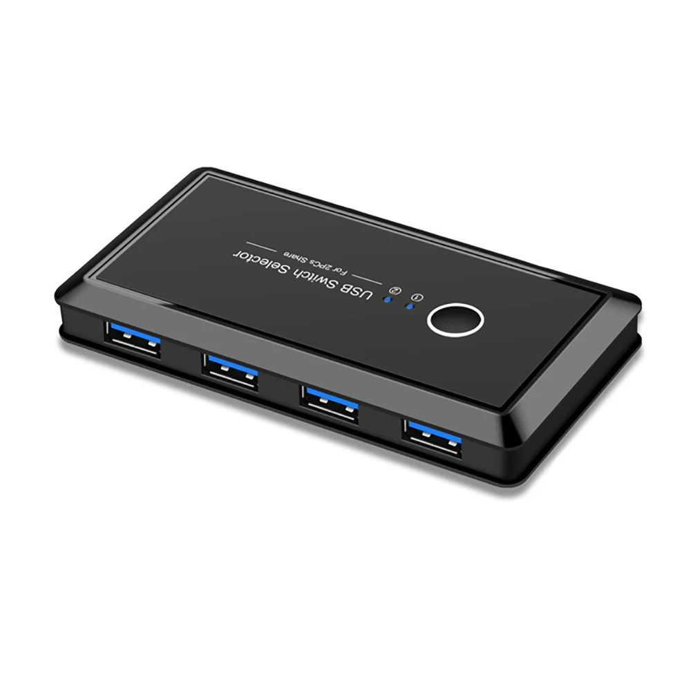 USB3.0 KVM переключатель разветвитель коробка 2 порта Подключение к ПК для