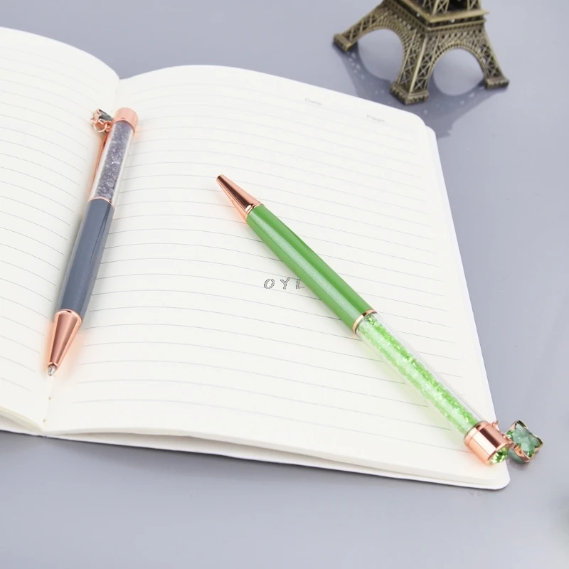 

10pcs/lot Office School Supplies Crystal Ballpoint Pen Girl star Crystal Pendant Metal Material Novelty Writing Stationery