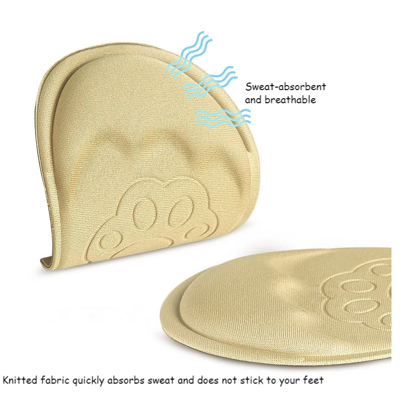 2Pcs Forefoot Pads Heel Insoles for Shoes Soft Breathable Unisex Foot Pads Shock Absorption Shoe Pad Adjust Size Half Inserts
