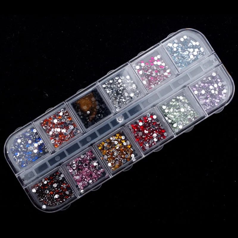 Стразы для самостоятельной фиксации стеклянные драгоценные камни 2 мм кристаллы