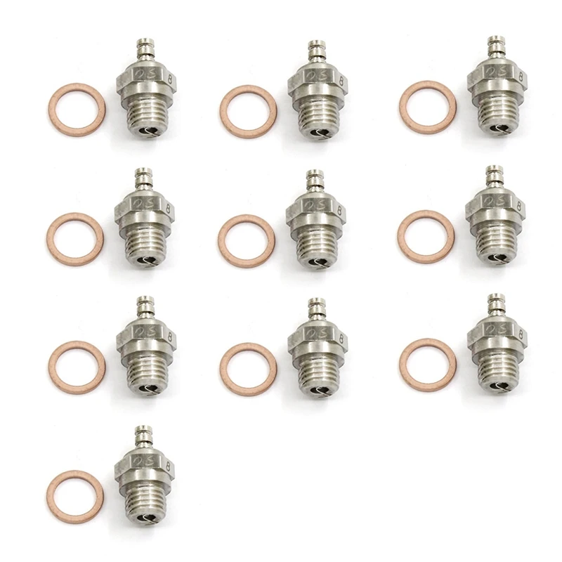 

10Pcs OS Engine Glow Plug OS8 NO.8 O.S. OS8 Plug N Glow Plugs for OS Engine