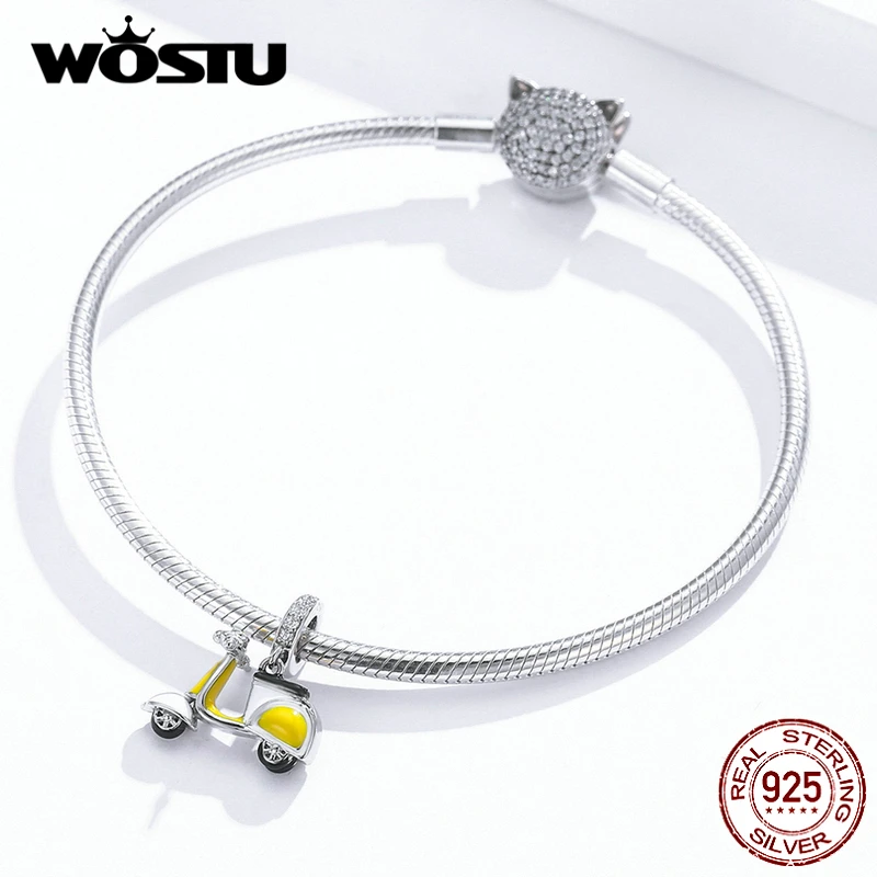 Шарм бусина из серебра 925 пробы для мотоцикла|Ювелирные шармы| |