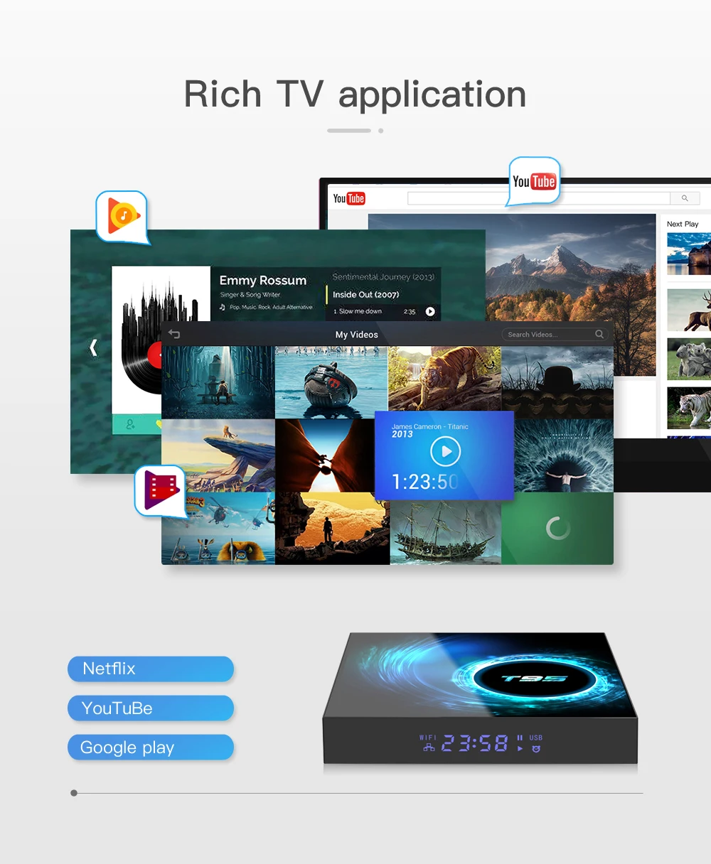 VONTAR T95 Smart tv Box Android 10,0 4 ГБ 32 ГБ 64 Гб Allwinner H616 четырехъядерный 1080P H.265 4K медиаплеер 2 Гб 16 Гб телеприставка