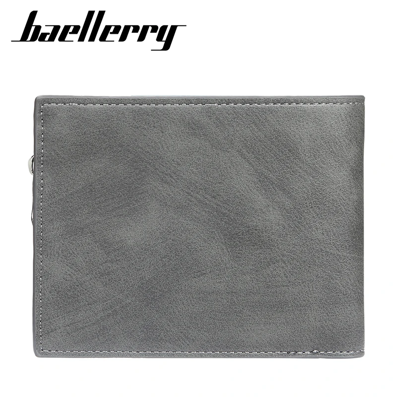 Бумажники Baellerry для мужчин винтажный кошелек на молнии тонкие мужские бумажники