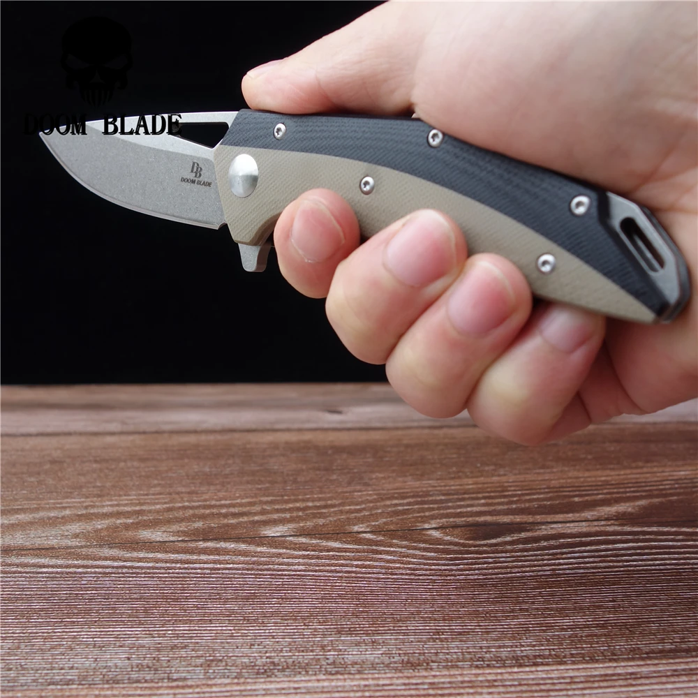 200 мм 100% D2 лезвие шарикоподшипник ножи тактический складной нож Кемпинг Охота