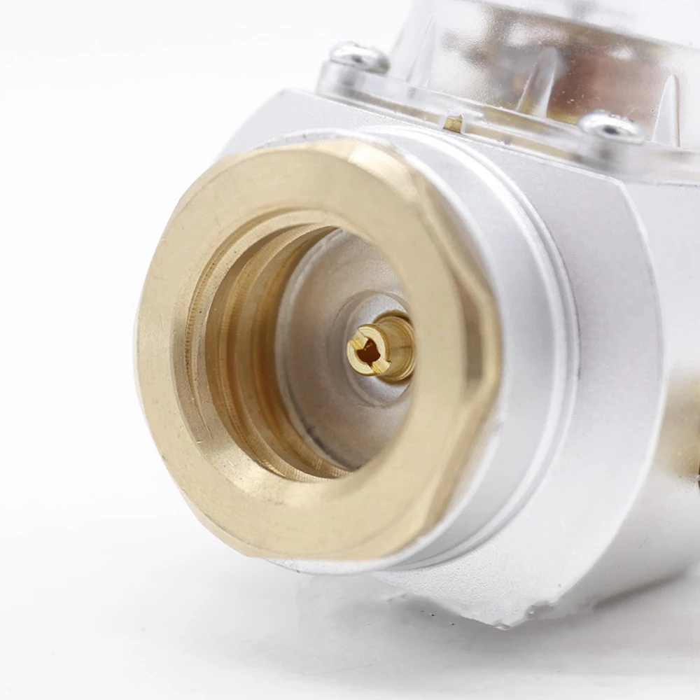 

CO2 Mini Gas Regulator With Keg Charger Kit 0-90 PSI Pressure Gauge CO2 For Homebrew European Soda Stream