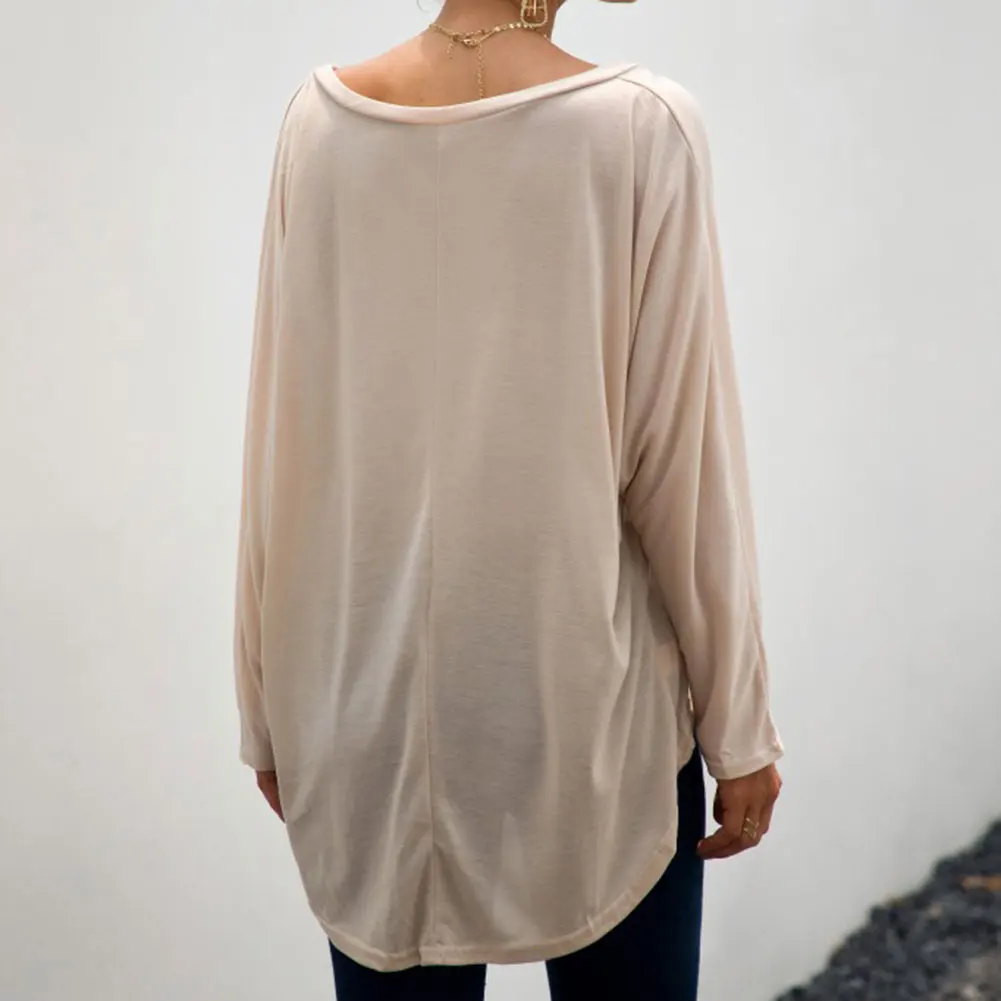 Популярные осенние женские футболки с открытыми плечами Женские однотонные