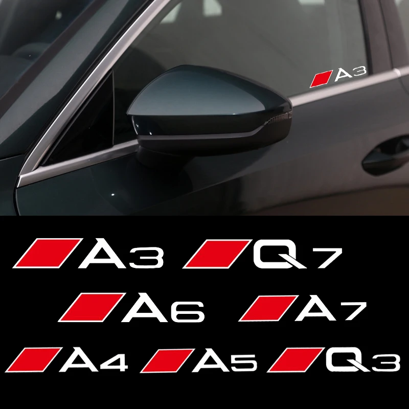 

2 Pcs Decal Sticker Car Windows Sticker For Audi A1 A3 A4 A5 A6 A7 A8 Q1 Q3 Q5 Q7 Q8 TT R8