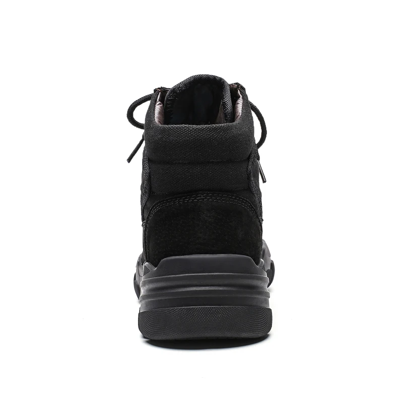 Новые зимние ботинки мужские теплые кожаные на меху зимняя обувь плюшевые