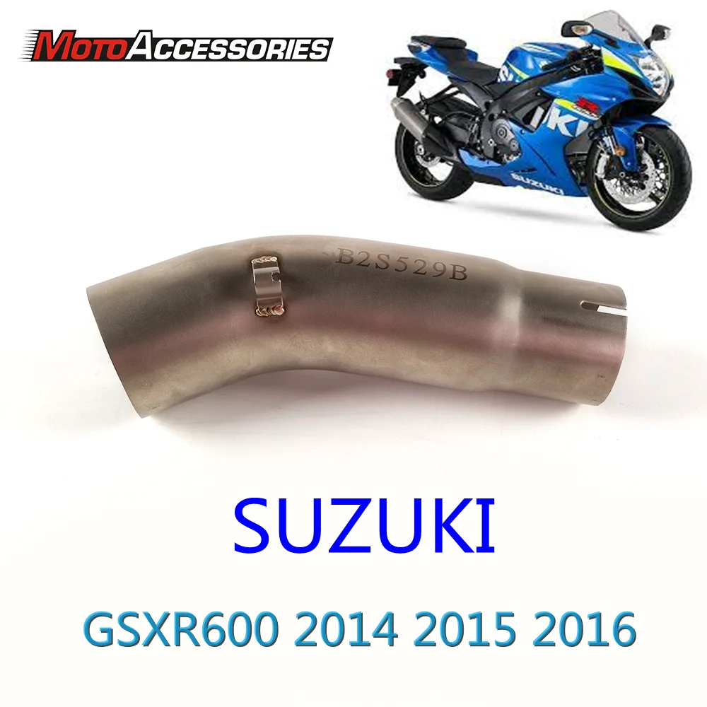 Глушитель выхлопной трубы SUZUKI GSXR600 среднее звено аксессуары для 2014 2015 2016
