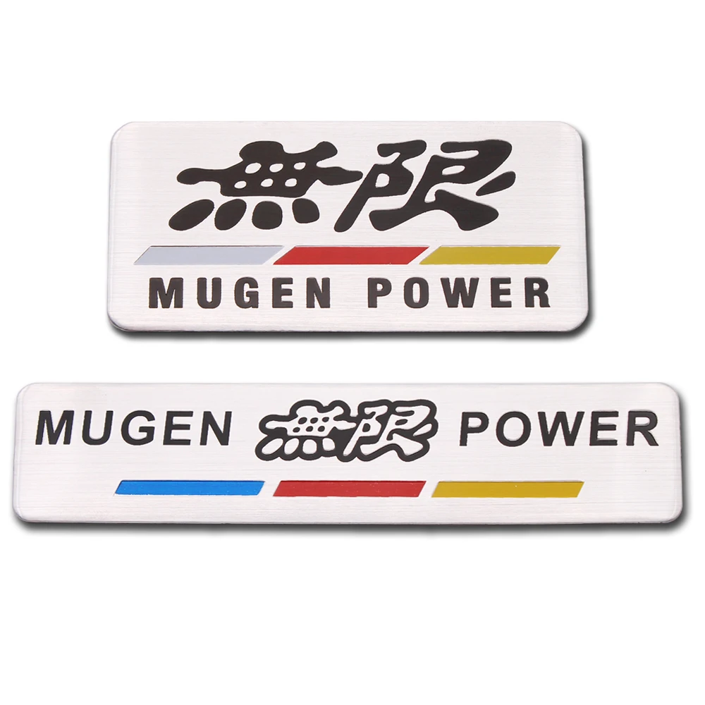 1 шт. авто Стайлинг Алюминий красный MUGEN мощность наклейка на автомобиль эмблема