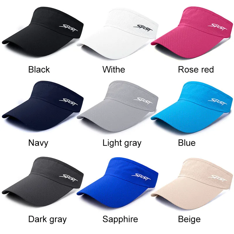 

MoneRffi 2021 Newest Men Women Baseball Cap Sport Headband Classic Sun Sports Visor Hat Cap Running Quick-drying Hat Summer Caps