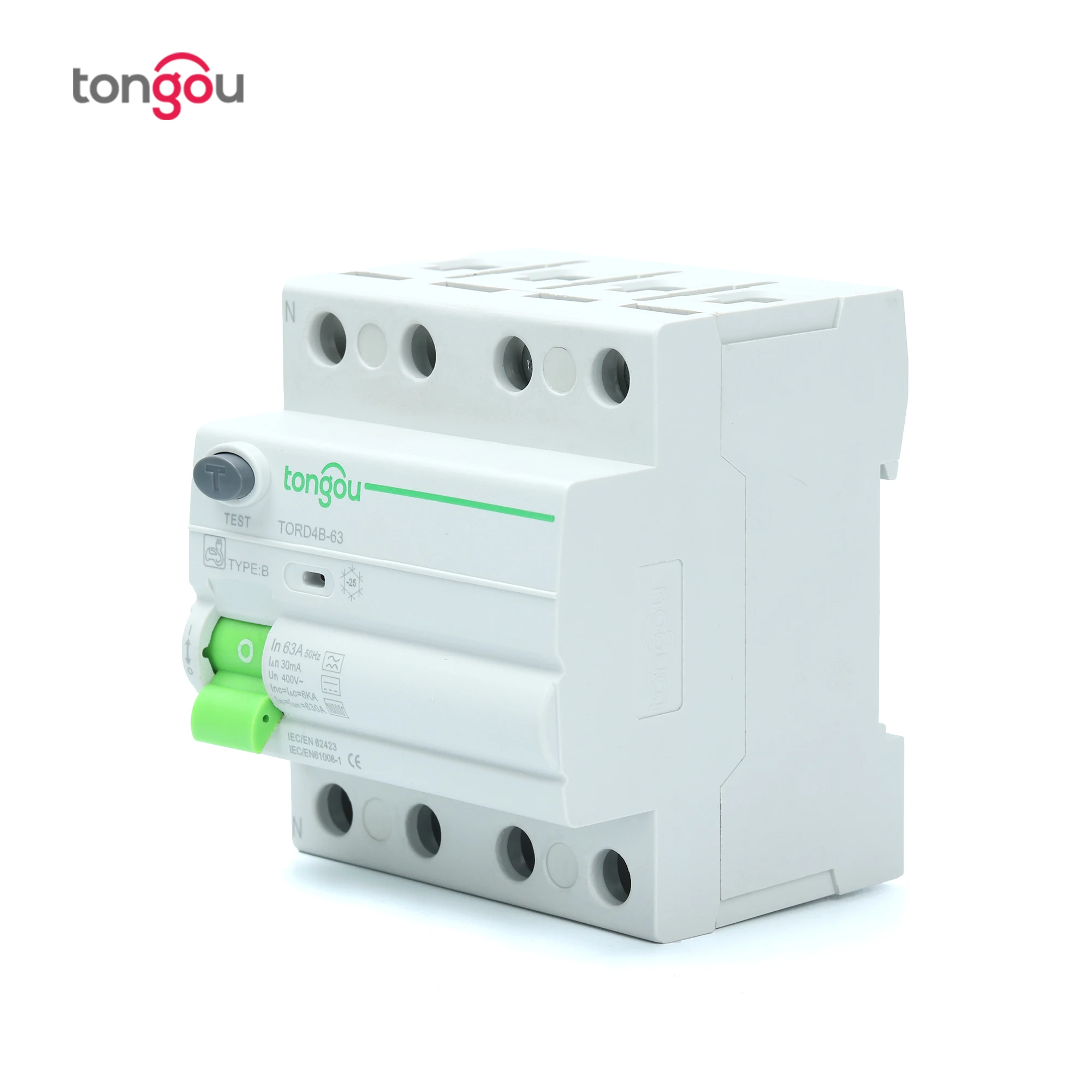 Выключатель тока утечки на землю TONGOU RCCB RCD 4P 63 А 30 мА 300 тип B 6 ка | Обустройство дома