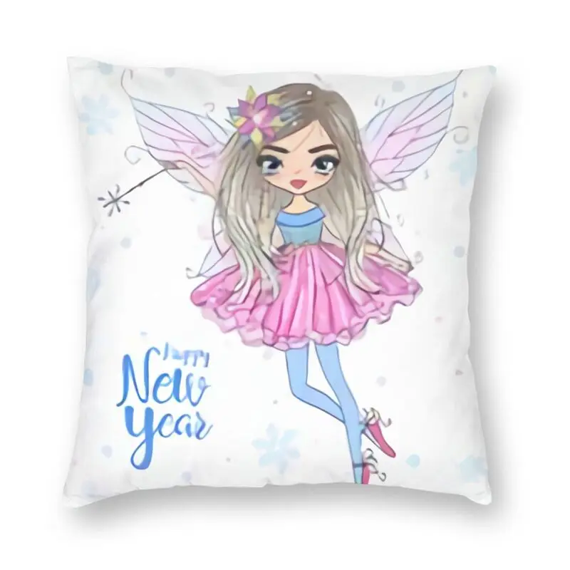 

Ballet Dancing Girl Cushion Cover 45x45cm Home Decorative 3D Printing Cartoon Ballerina Dancer Throw Pillow Sofa Double-sided