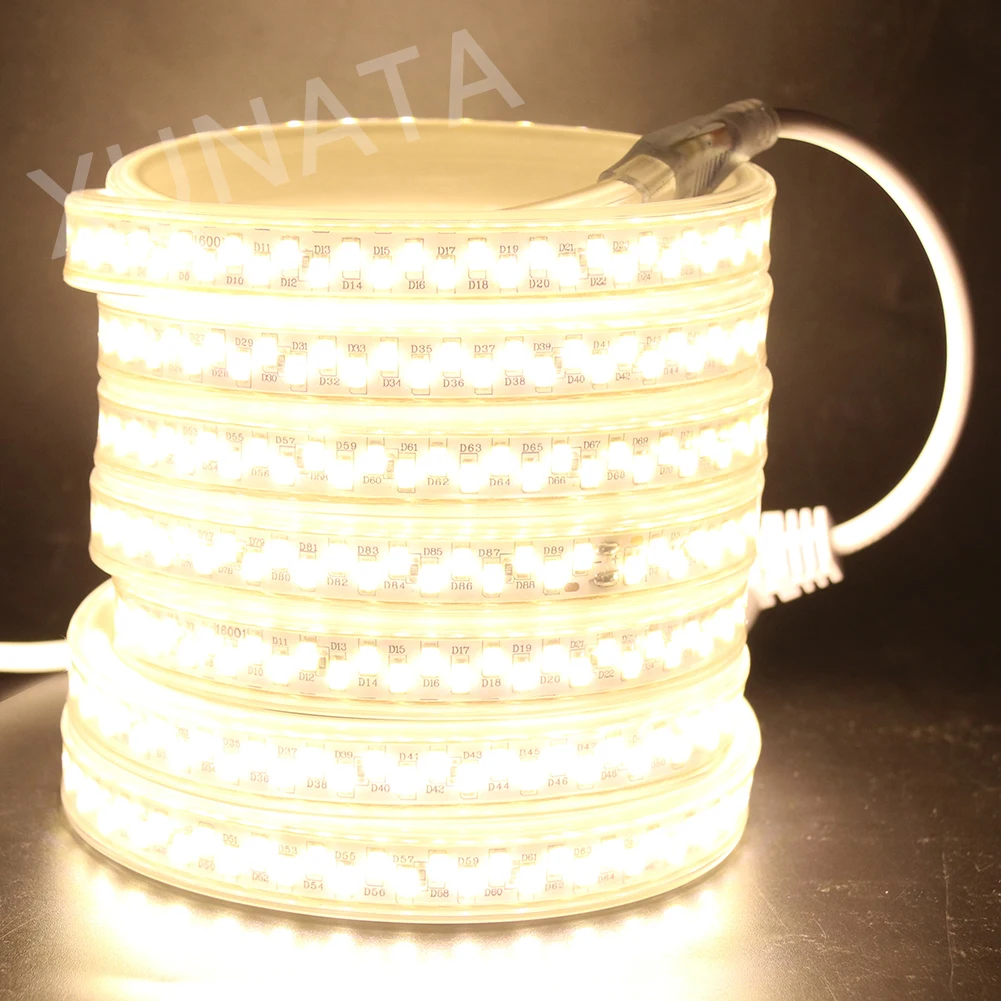 110 В 220 SMD 5630 Светодиодные полосы света Водонепроницаемый 180 светодиодный s/m