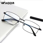 Оправа для очков Мужская из чистого бета-титана, квадратная, для коррекции близорукости и дальнозоркости, F1876