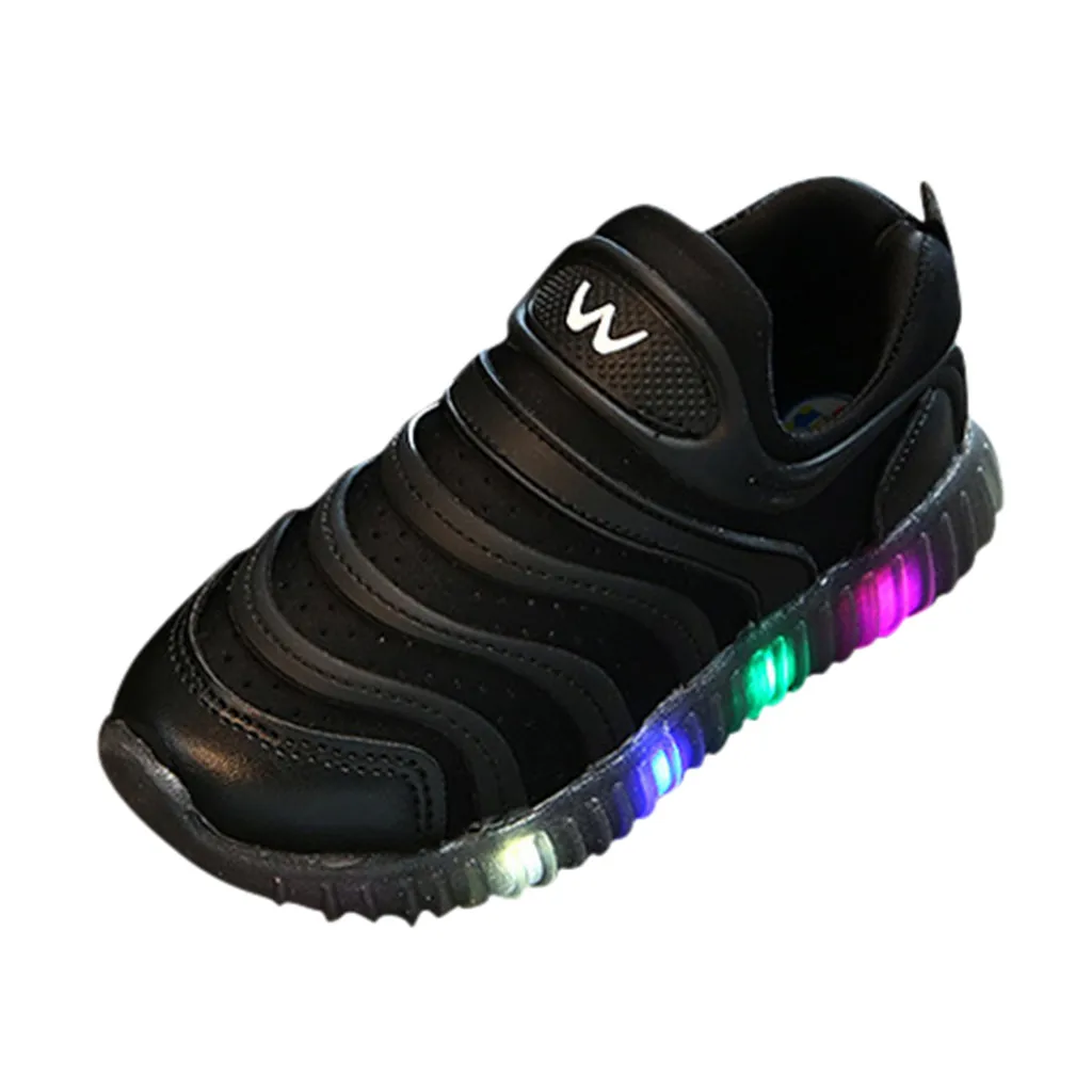 Новинка детская светящаяся обувь для мальчиков и девочек дышащая Спортивная