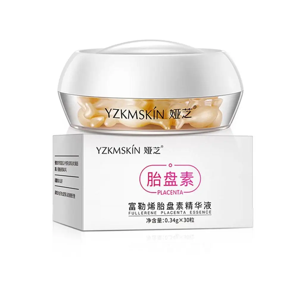 

Diminishing Fine Lines Serum Moisturizing Fullerene Skin Firming Placenta Tone Essence Capsule Brightening N9M0