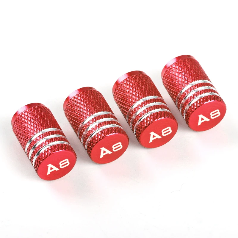 4 шт. колпачок клапана для автомобильных шин из алюминиевого сплава аксессуары Audi