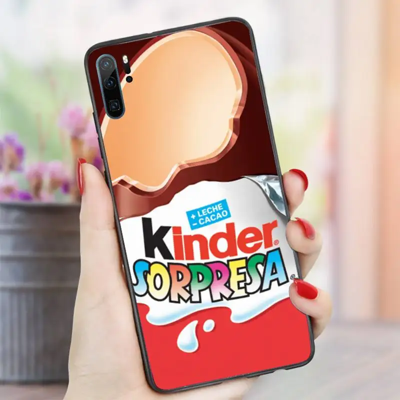 

Funny Kinder Surprise Egg Phone Case For Huawei honor Mate P 10 20 30 40 i 9 8 pro x Lite smart 2019 nova 5t