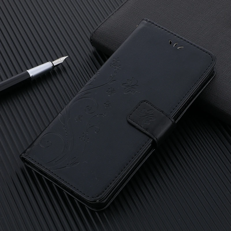Leather Case for HUAWEI Y6 Y7 Pro Prime 2019 2018 Y5 2017 Y9 Protection Butterfly Wallet Flip Phone Cover | Мобильные телефоны и