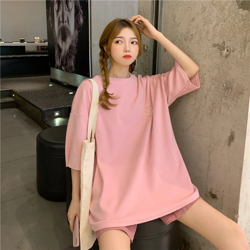 2020 женская футболка с коротким рукавом белая летняя верхняя одежда свободная