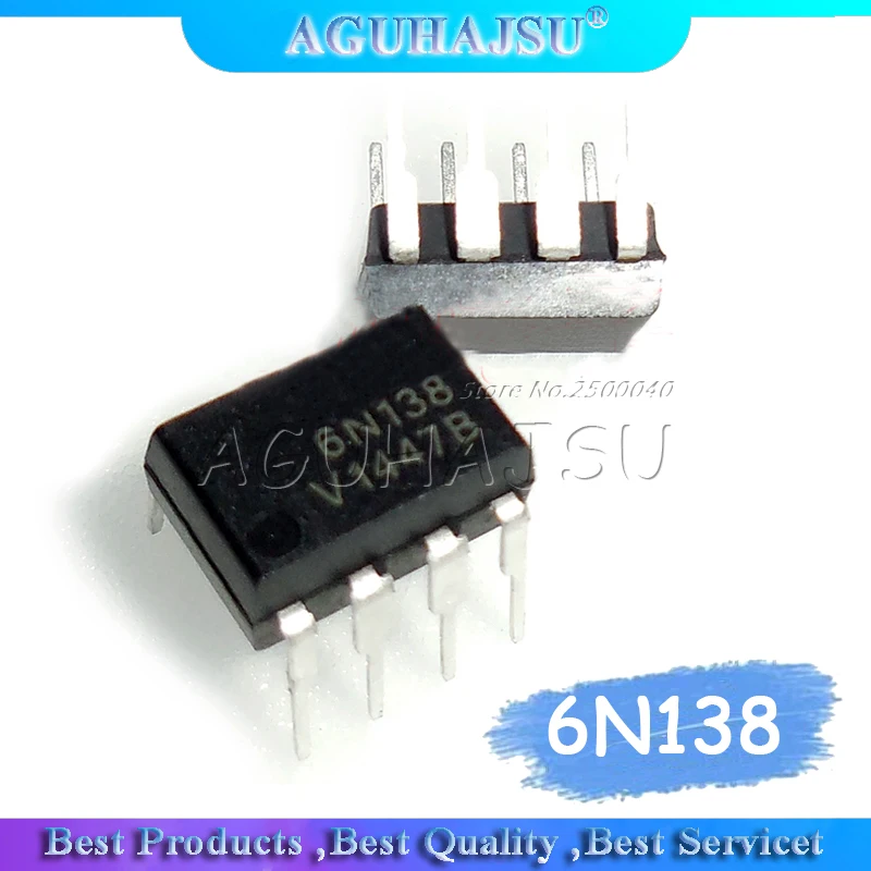 10 шт. 6N138 DIP8 DIP фотоэлектрический соединитель Новый и оригинальный | Электронные