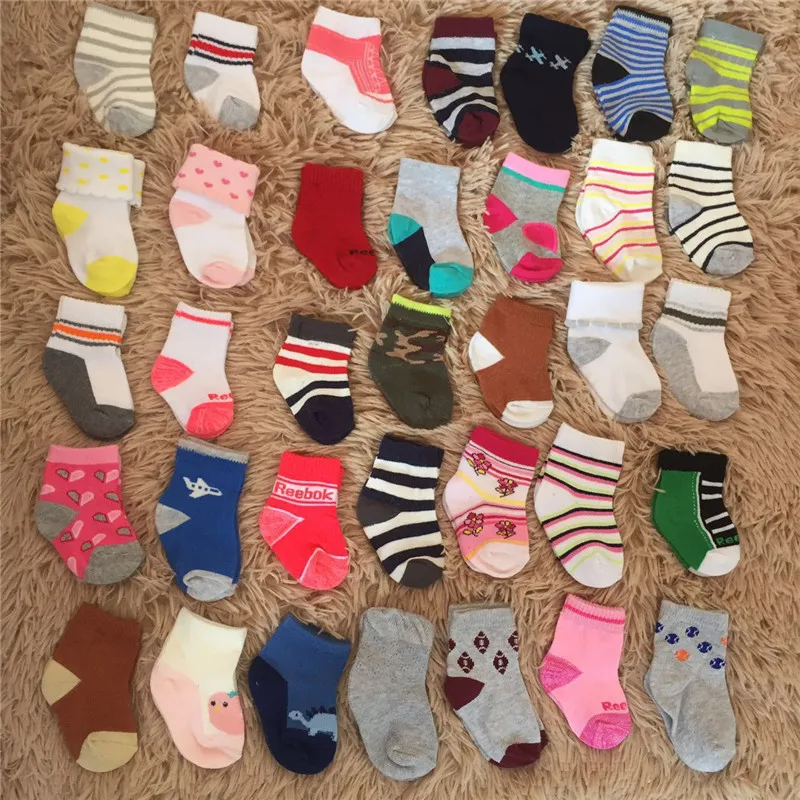 Winter Spring Hot 5Pairs Baby Kids Cute Cartoon Socks Newborn Infant Toddler Soft Cotton Sock Comfortable Ankle For 0-3Y |