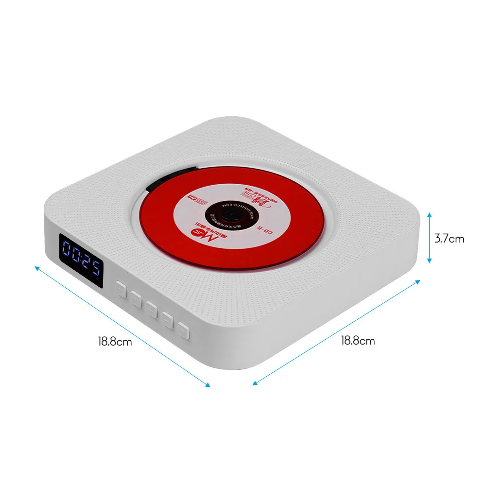 Настенный CD плееры с светодиодный Дисплей Портативный музыка аудио магнитофон