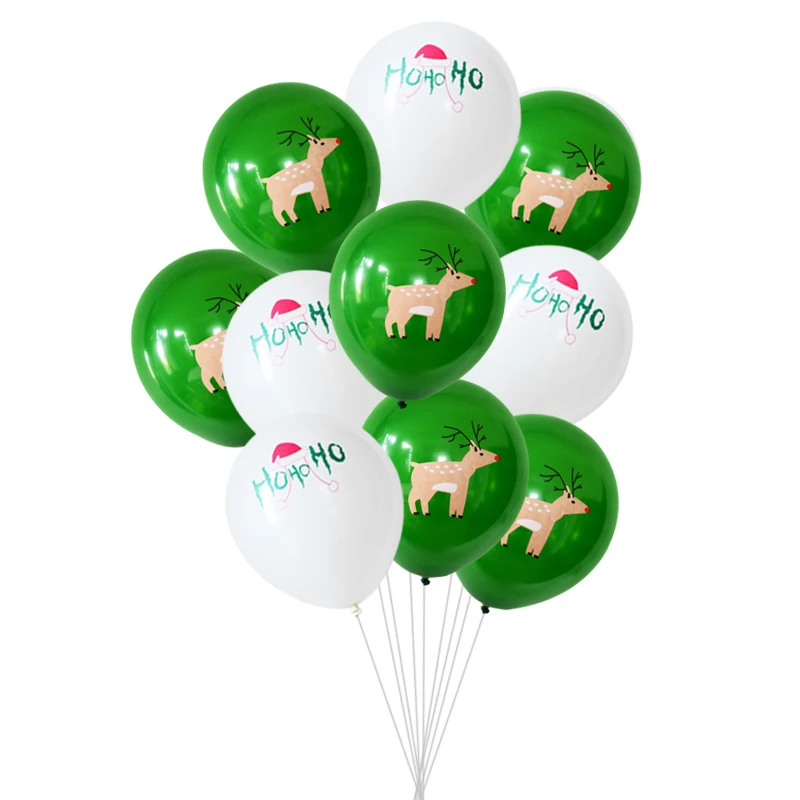 10 шт./лот Веселый Рождественский бал шаров из латекса шар с утолщённой меховой