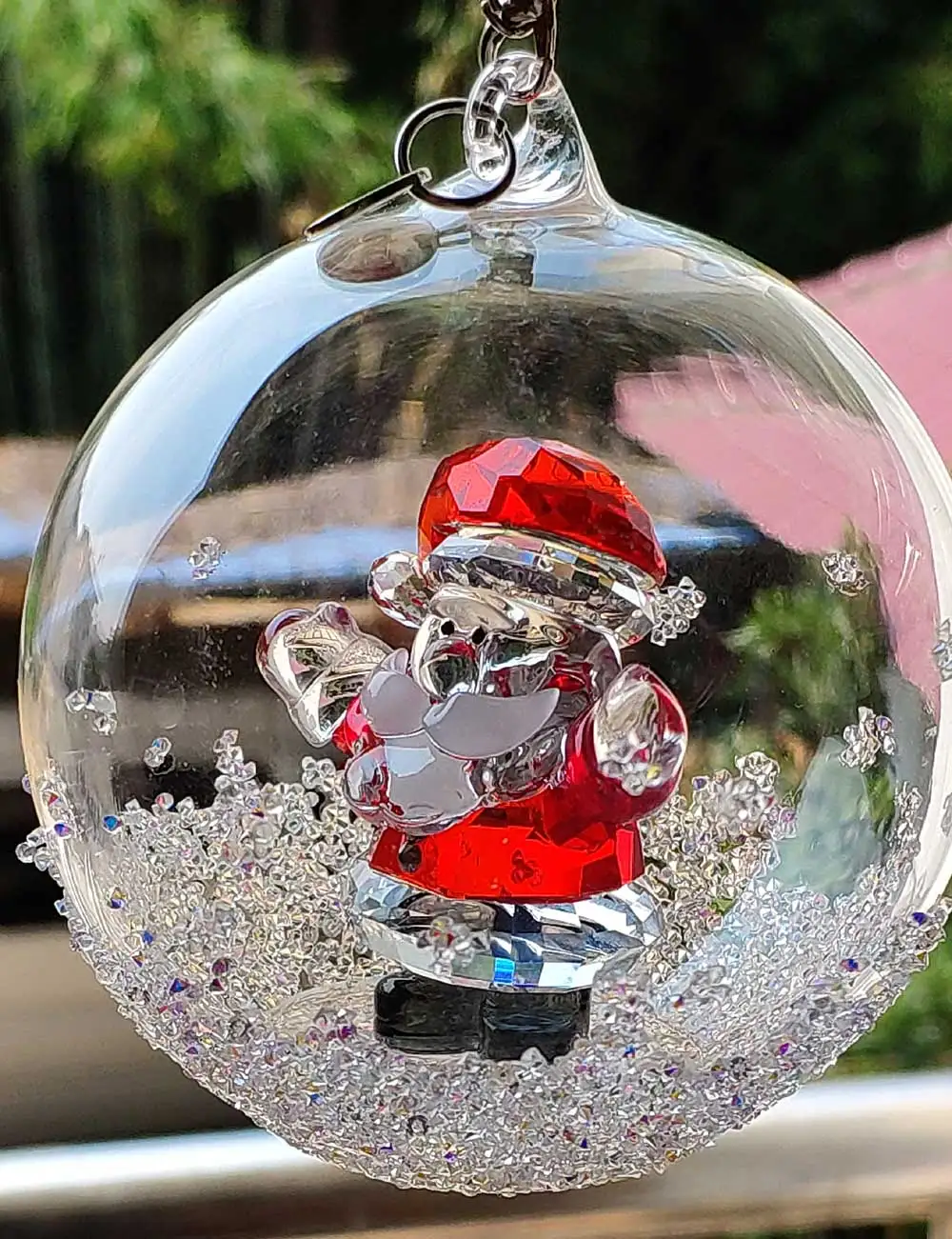 

HIGH-END CRYSTAL SANTA CLAUS FIGURINES MINIATURES ORNAMENT GLASS SNOWMAN CRAFT XMAS DECOR CAR HANGING DECOR HOME DECOR KIDS GIFT