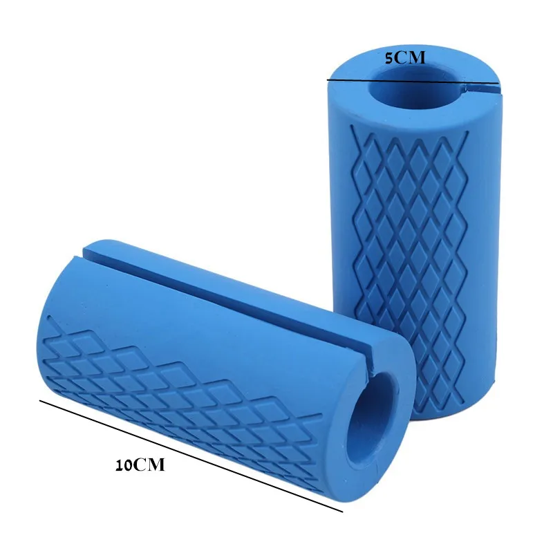 

1 Pair Barbell Dumbbell Grips Thick Bar Handles Silicone Anti-slip Pad Thick Bar Handles Pull Up Weightlifting Fat Grip
