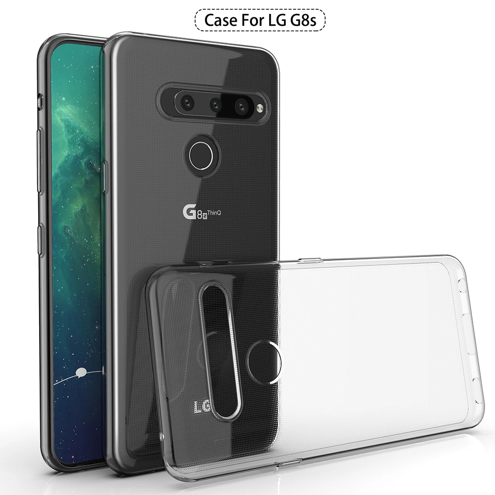 Мягкий ТПУ чехол для LG G8 G8S G8X V50 тонкий Чехол прозрачный s силиконовый задняя