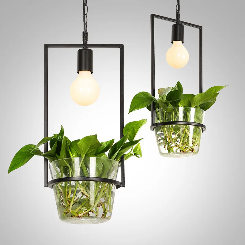 

modern luminaria lampen industrieel glass LED pendant lights restaurant