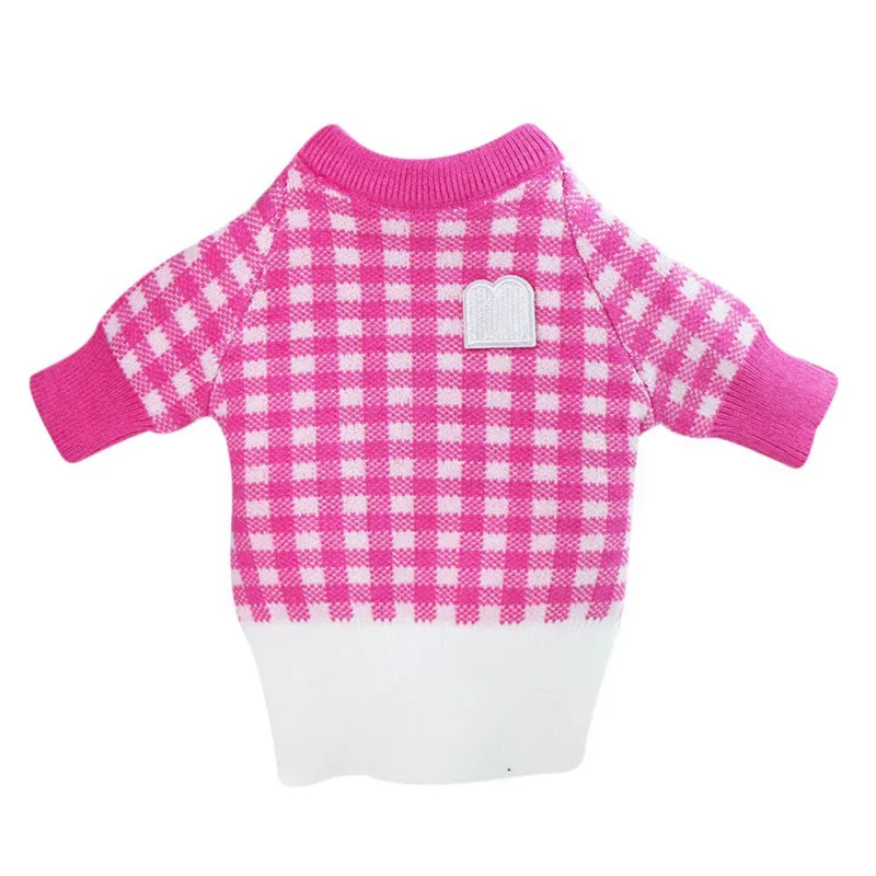 

NEW Cute Plaids Dog Sweater Clothes Autumn Winter Warm Pet Clothing for Chihuahua Puppy Ropa Perro Pet Puppy Dog Pullover Outfit