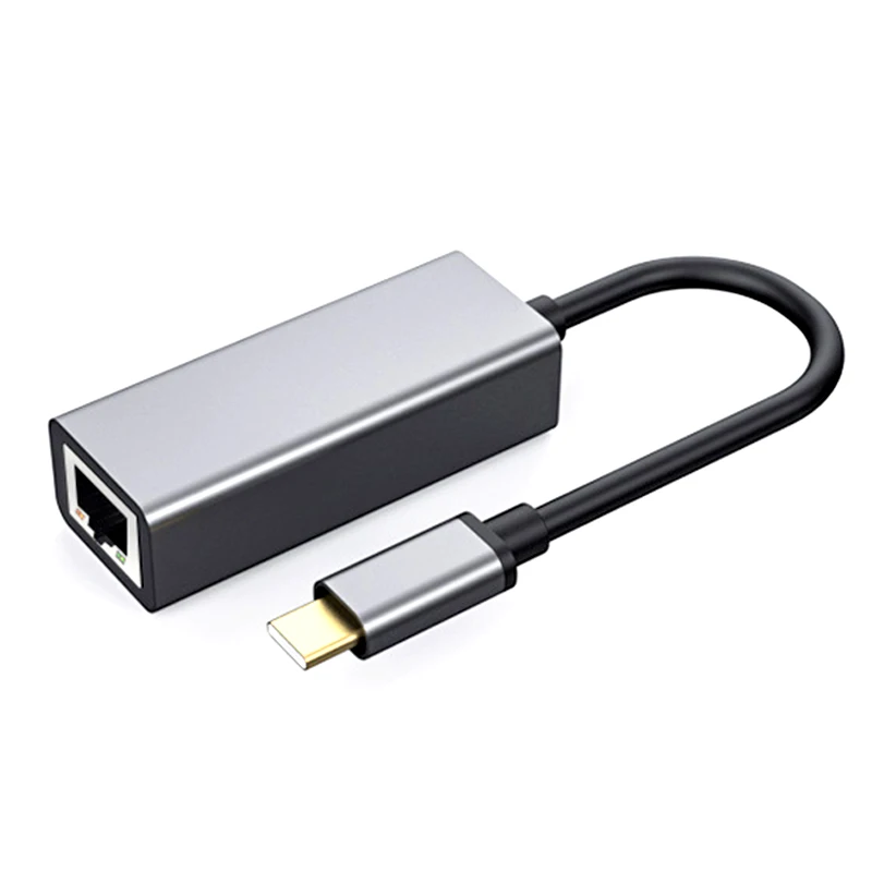 Адаптер Ethernet Type-C к RJ45 сетевая карта быстрая передача данных 10/100 Мбит/с