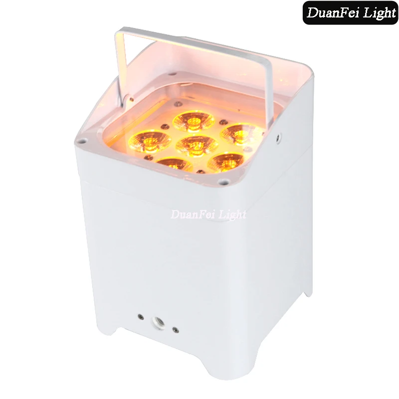 2 шт. Белый дом/черный дом led par батарея питание 6x18 Вт 6в1 rgbwa uv беспроводный с Wi-Fi