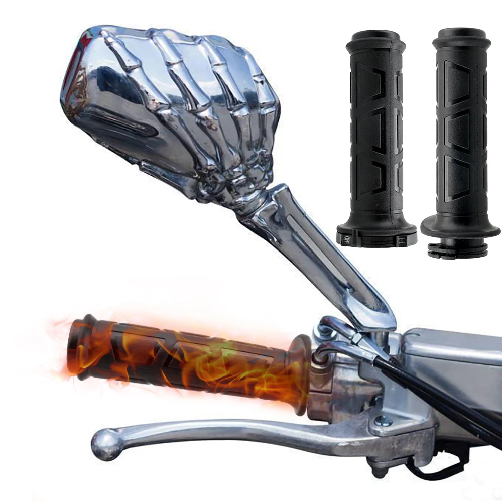 

Universal Motorcycle Electric Hand Heated Grips Warmer Adjust Temperature Hot Handlebar Motorcycle Accessories